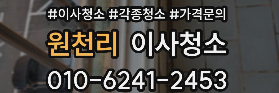 원천리 이사청소