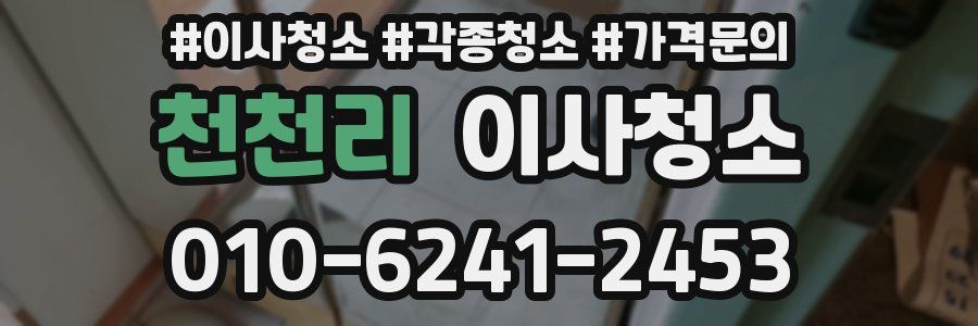 천천리 이사청소