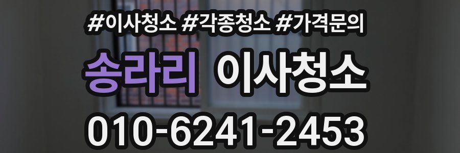 송라리 이사청소