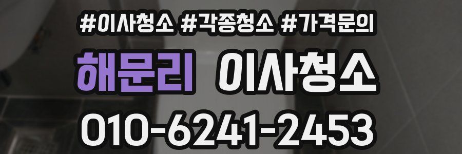 해문리 이사청소