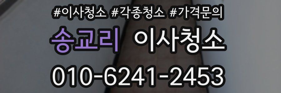 송교리 이사청소