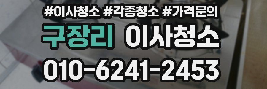 구장리 이사청소