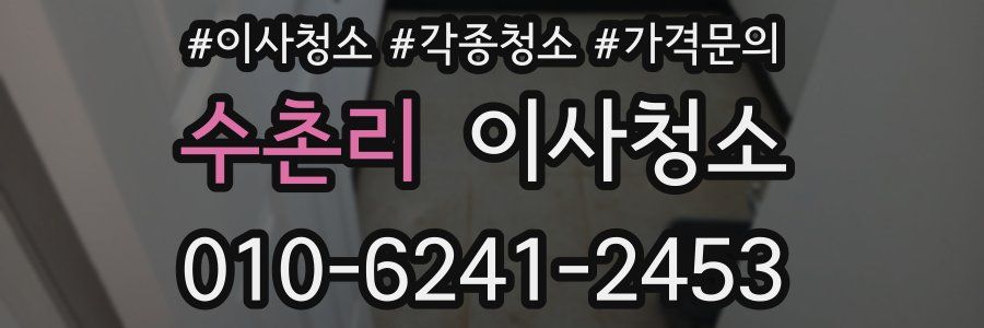 수촌리 이사청소