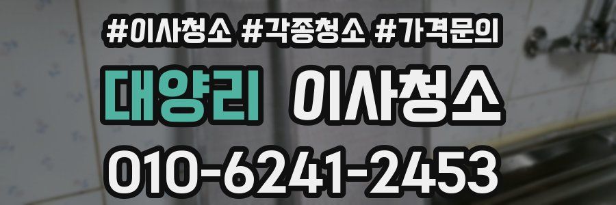 대양리 이사청소