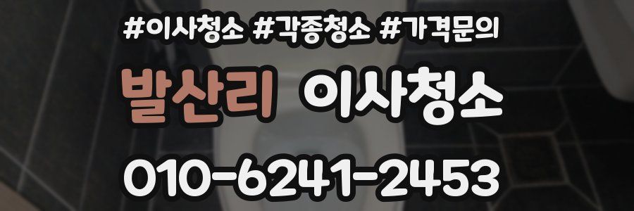 발산리 이사청소