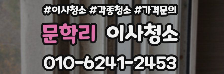 문학리 이사청소