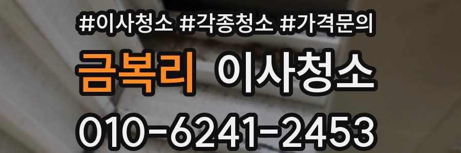 금복리 이사청소