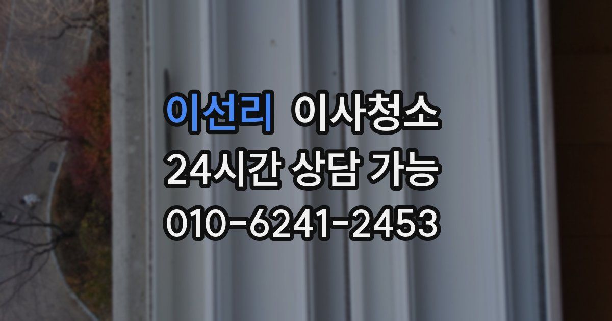 이선리 입주청소