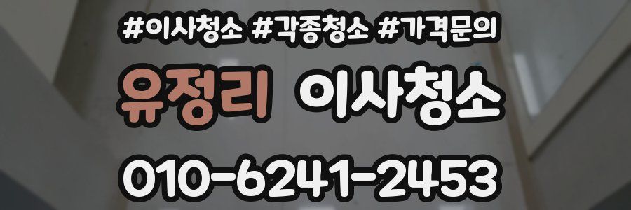 유정리 이사청소