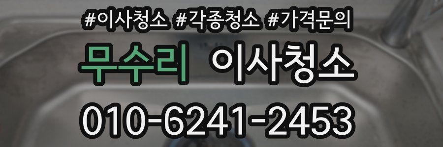 무수리 이사청소