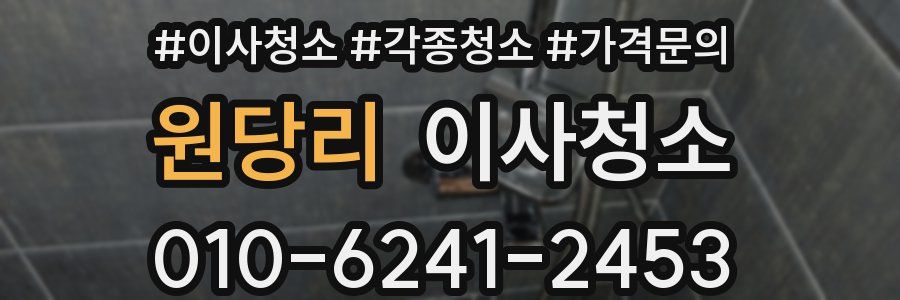 원당리 이사청소