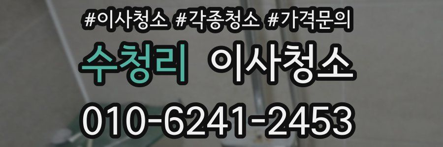 수청리 이사청소