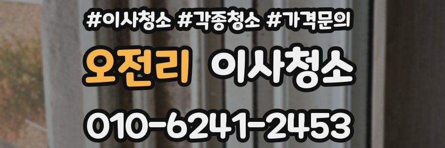 오전리 이사청소