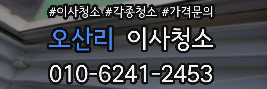 오산리 이사청소