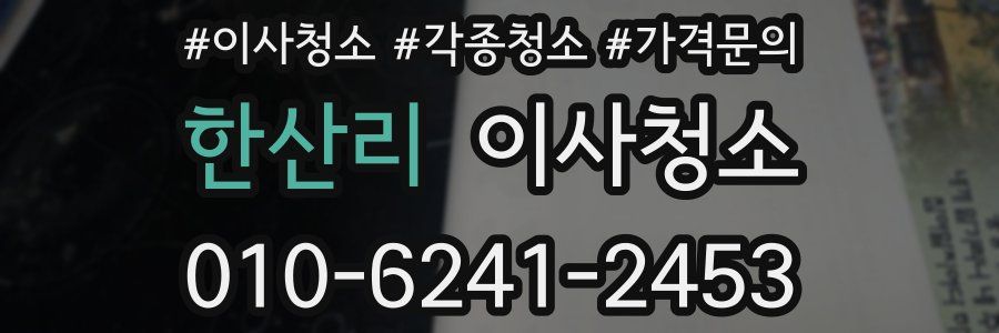 한산리 이사청소