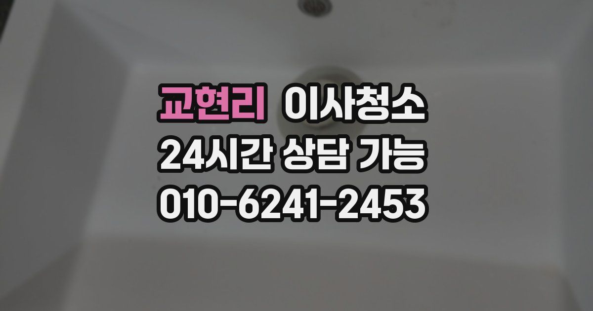 교현리 입주청소