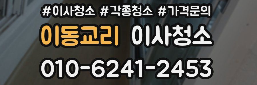 이동교리 이사청소