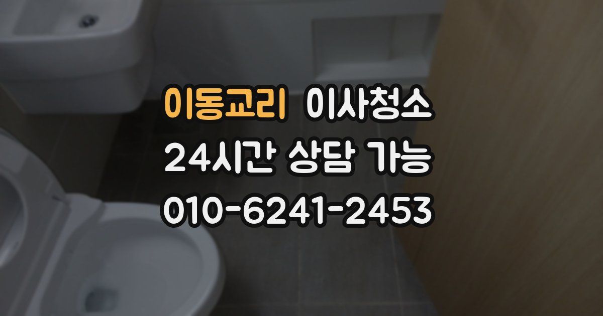 이동교리 입주청소