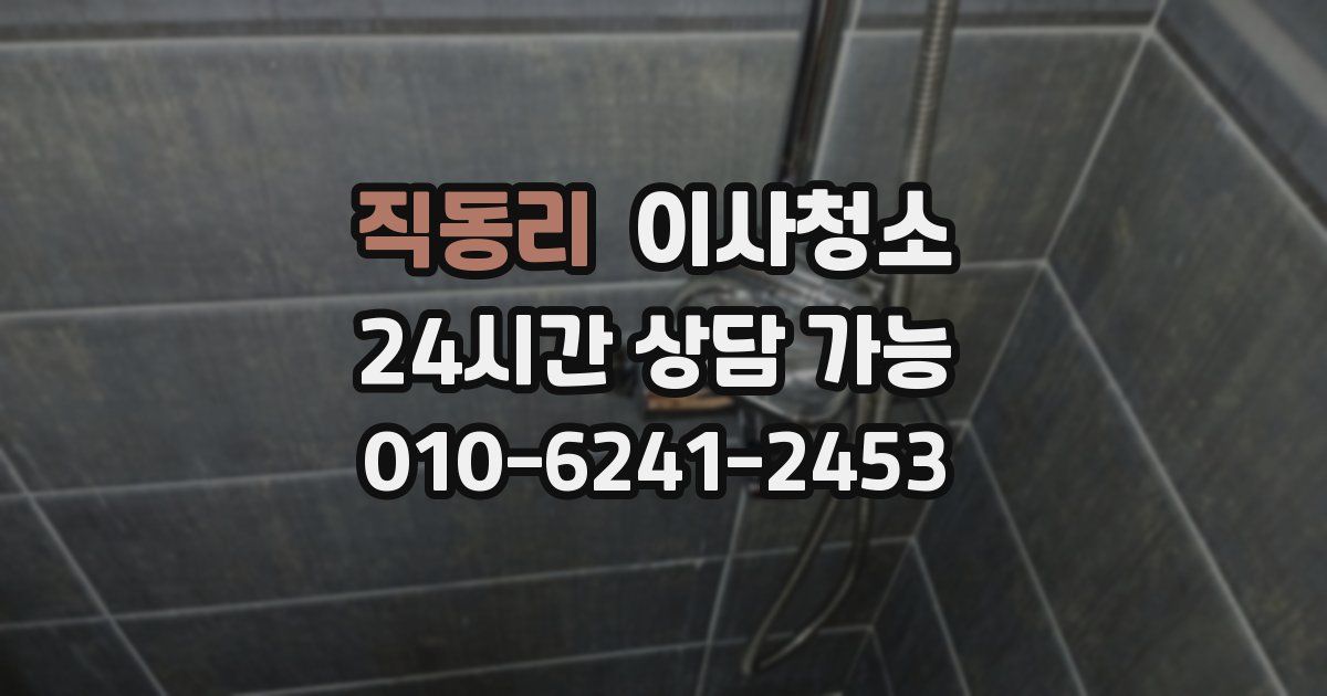 직동리 입주청소