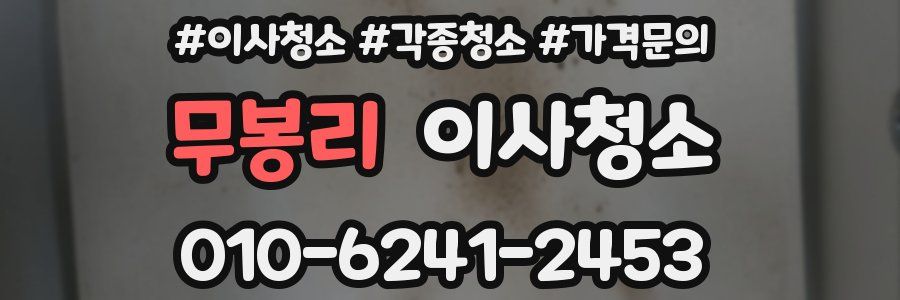 무봉리 이사청소