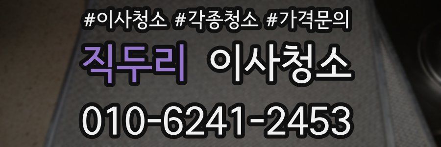 직두리 이사청소