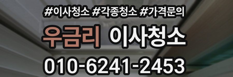 우금리 이사청소