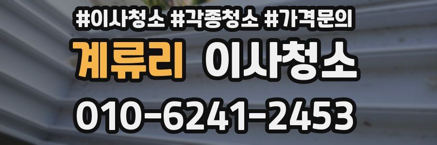 계류리 이사청소