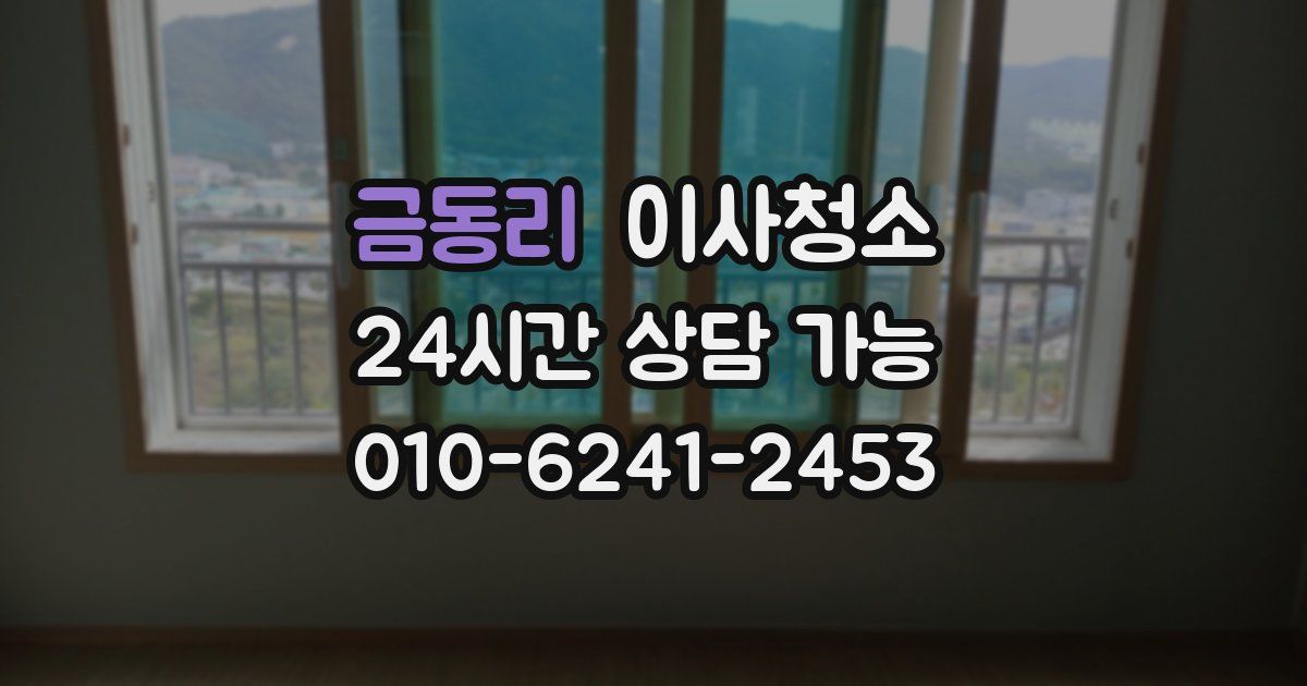 금동리 입주청소