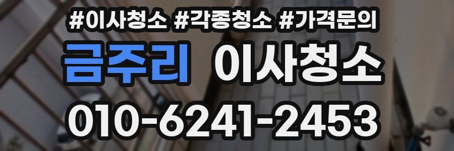 금주리 이사청소