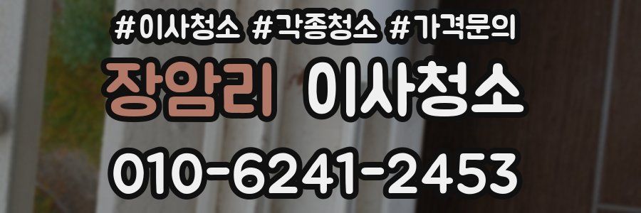 장암리 이사청소