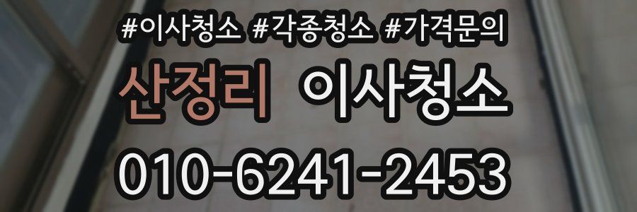 산정리 이사청소