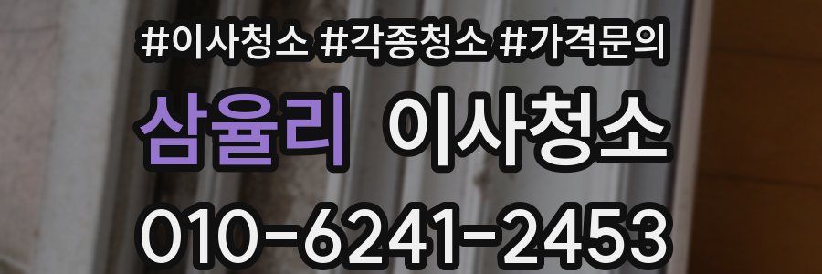 삼율리 이사청소