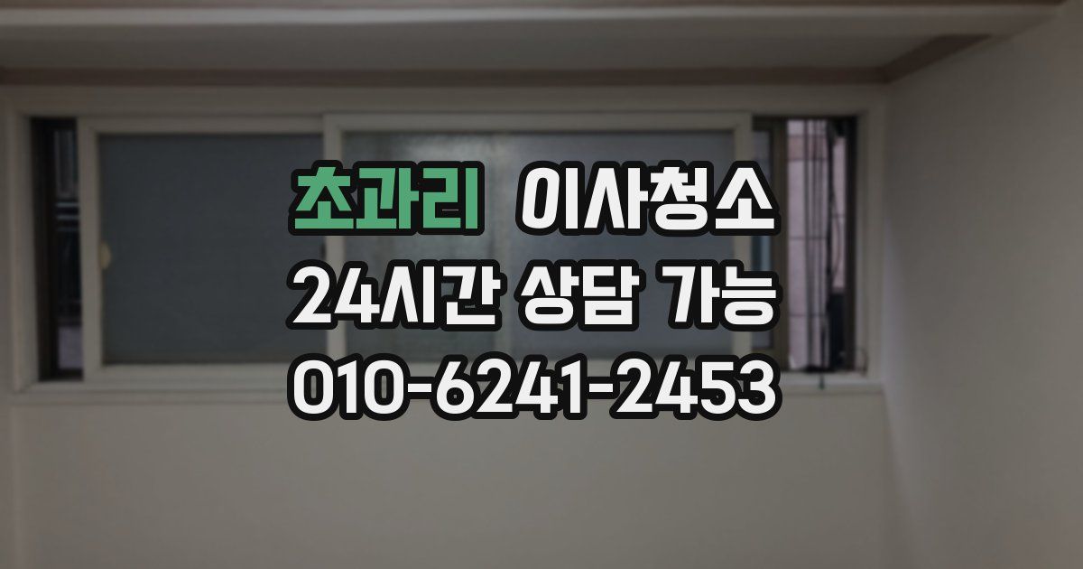 초과리 입주청소