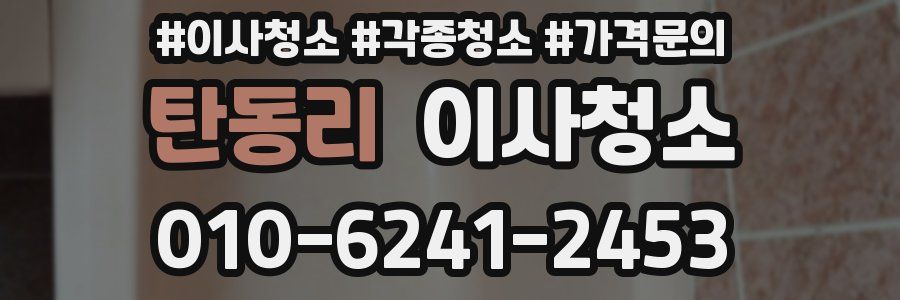 탄동리 이사청소