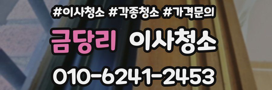 금당리 이사청소