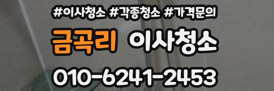 금곡리 이사청소