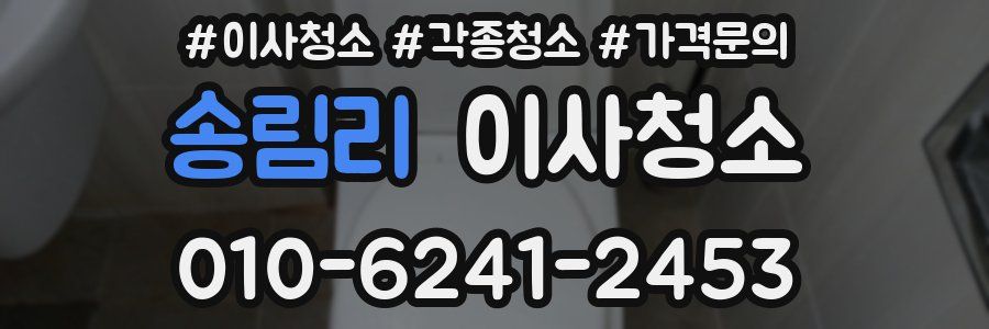 송림리 이사청소