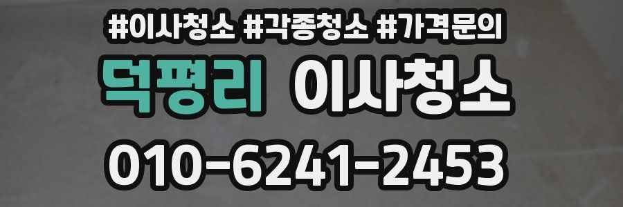 덕평리 이사청소