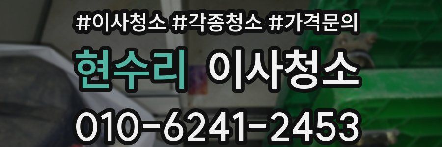 현수리 이사청소