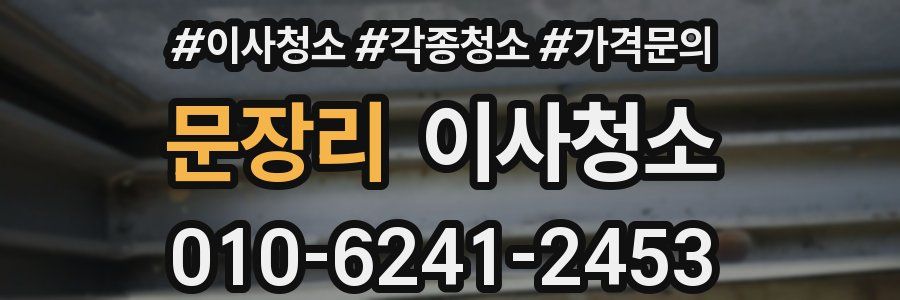 문장리 이사청소