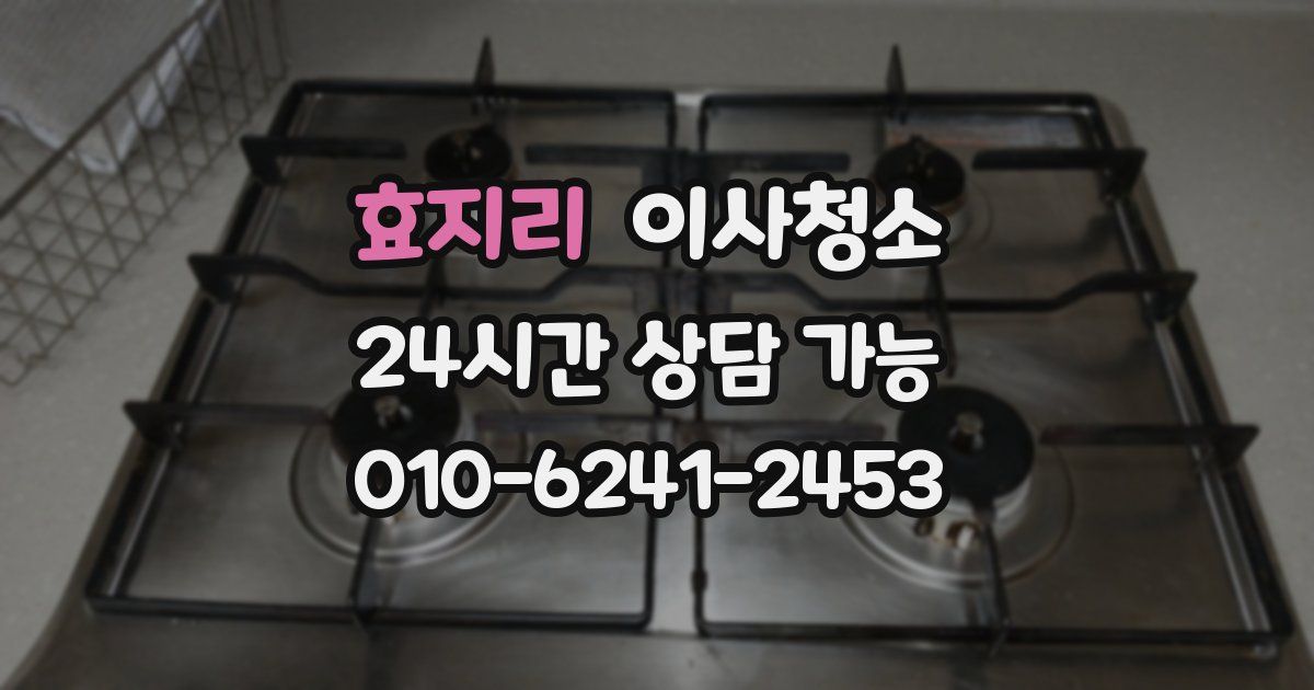 효지리 입주청소