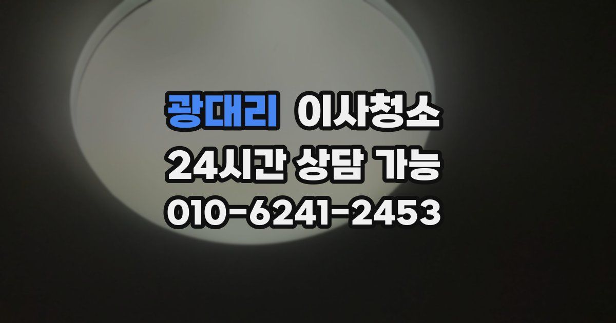 광대리 입주청소