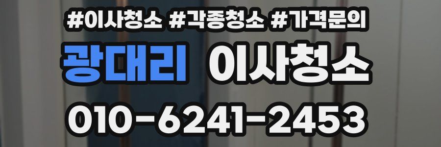 광대리 이사청소