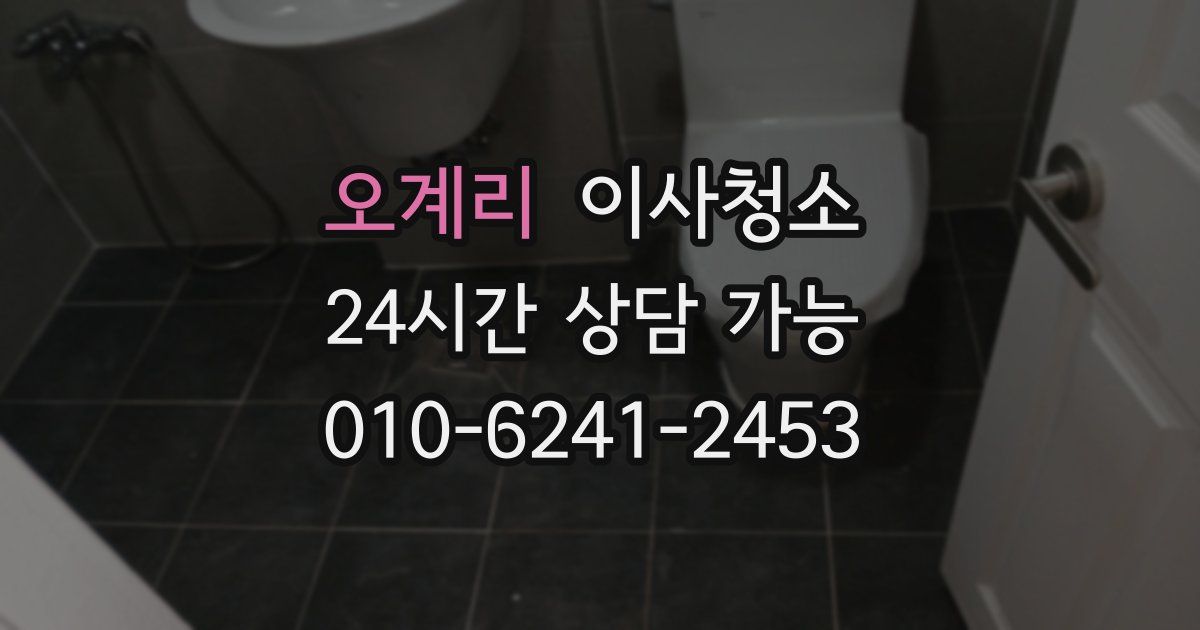 오계리 입주청소