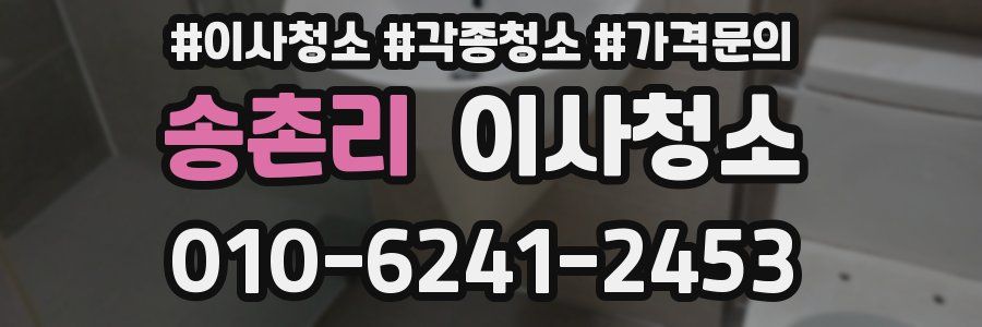 송촌리 이사청소