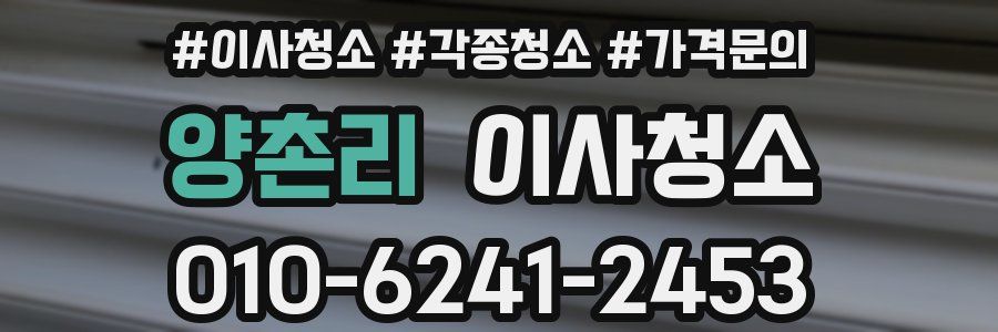 양촌리 이사청소