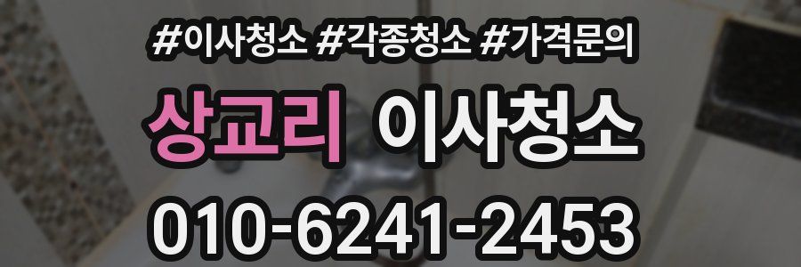 상교리 이사청소