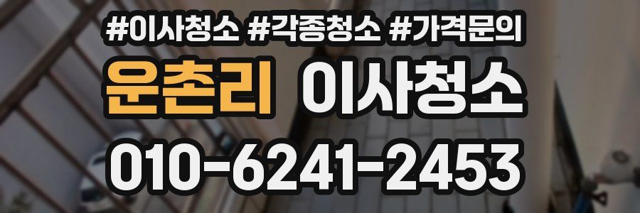 운촌리 이사청소