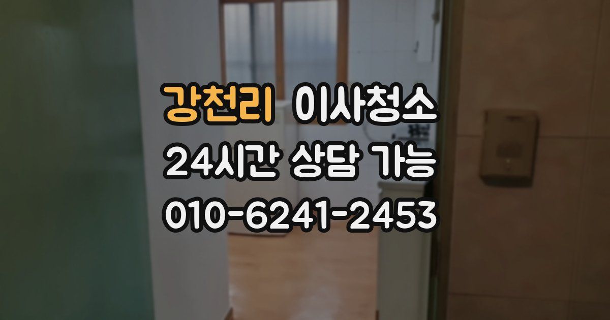 강천리 입주청소