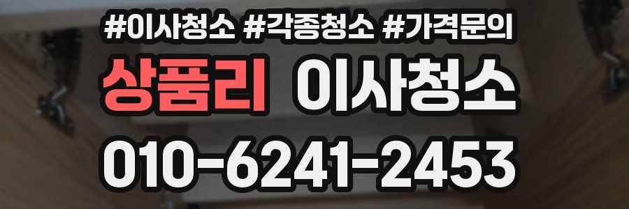 상품리 이사청소